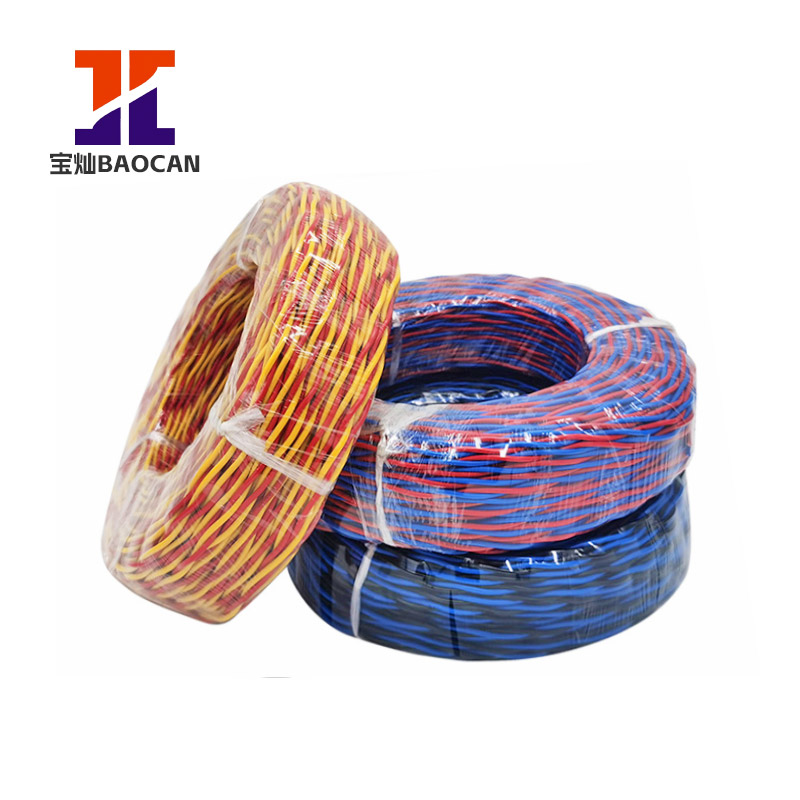 厂家国标RVS花线双绞线家用家装铜芯电线消防软线两芯纯